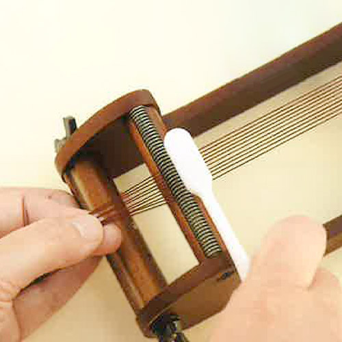 デリカビーズ織り「ストッパーを使ったタテ糸の張り方」