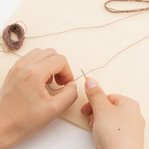 【ミサンガブレス】ビーズ織りでの作り方(手順）縦糸の張り方