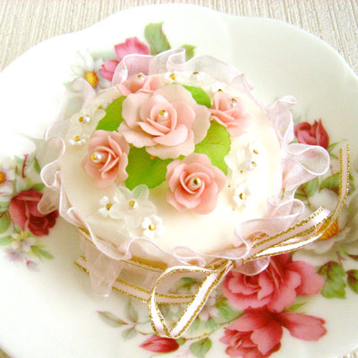 フラワーソープケーキ(ピンク)