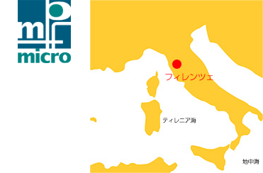 イタリア フィレンツェ Micro ロゴマークと地図