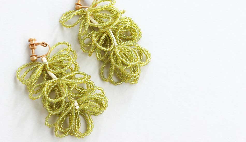 あわのわイヤリングキット(pistachio/ピスタチオ)