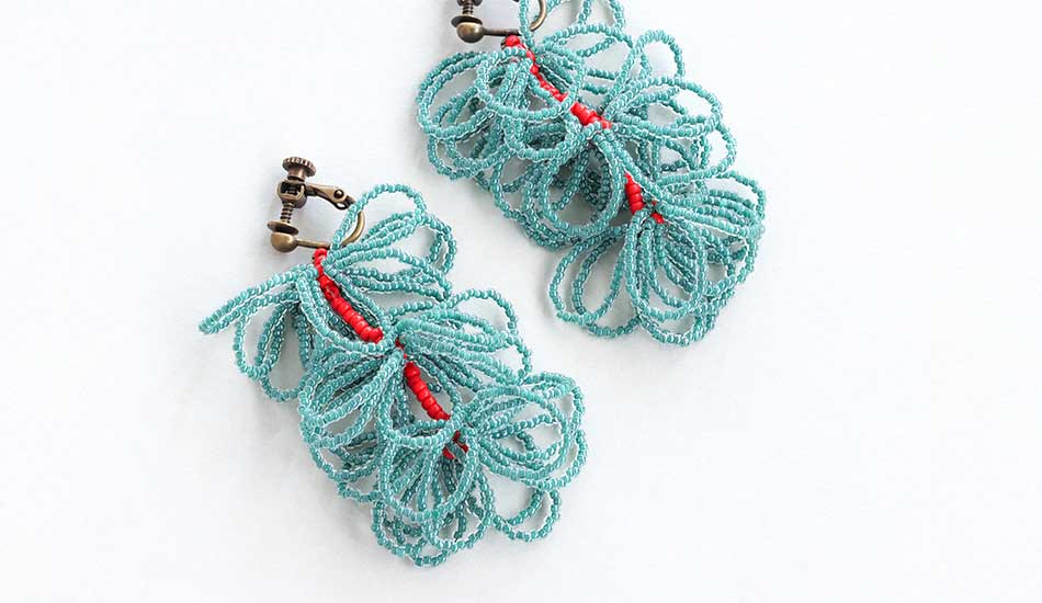 あわのわイヤリングキット(turquoise/ターコイズ)