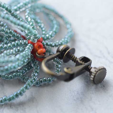  あわのわイヤリングキット(turquoise/ターコイズ)