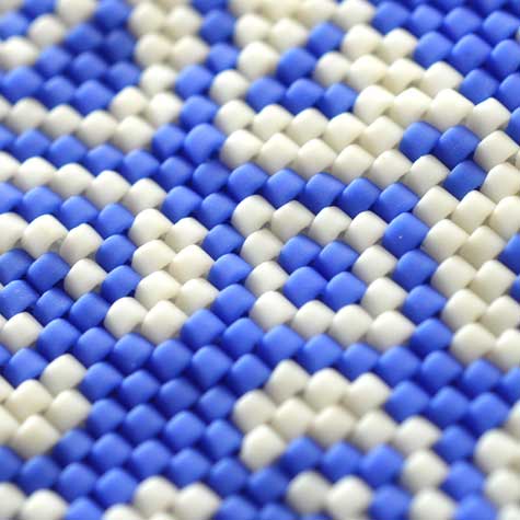 ペヨーテステッチで作るカードケースキット ペヨーテステッチで作るカードケースキット(デルフトブルー)