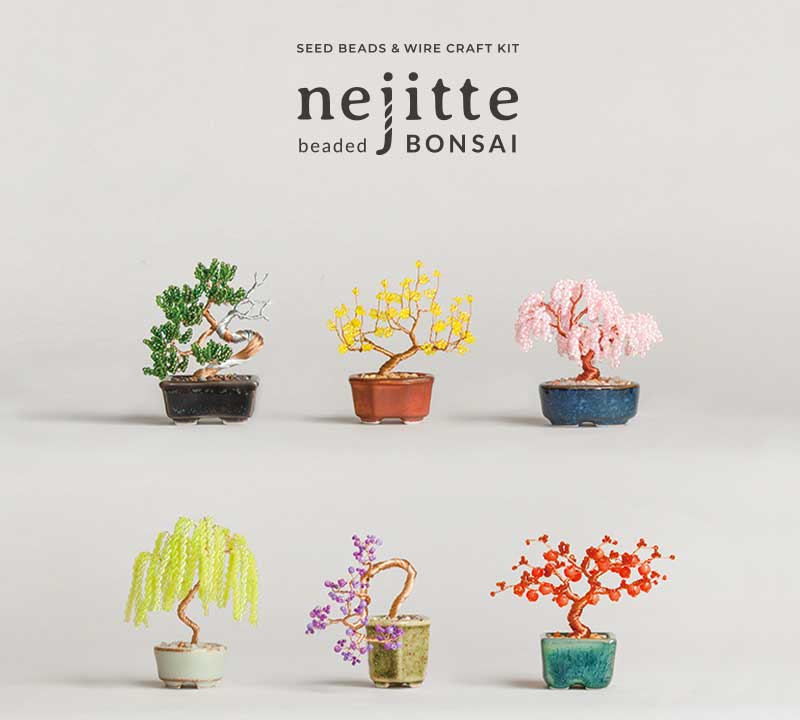 ペヨーテステッチとシェイプドステッチで作る スマホバンドキット