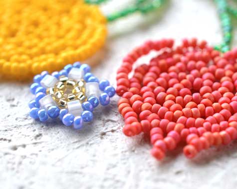 ビーズレーシング フラワー ドイリー キット チューリップ ビーズレーシング フラワー ドイリー キット チューリップ