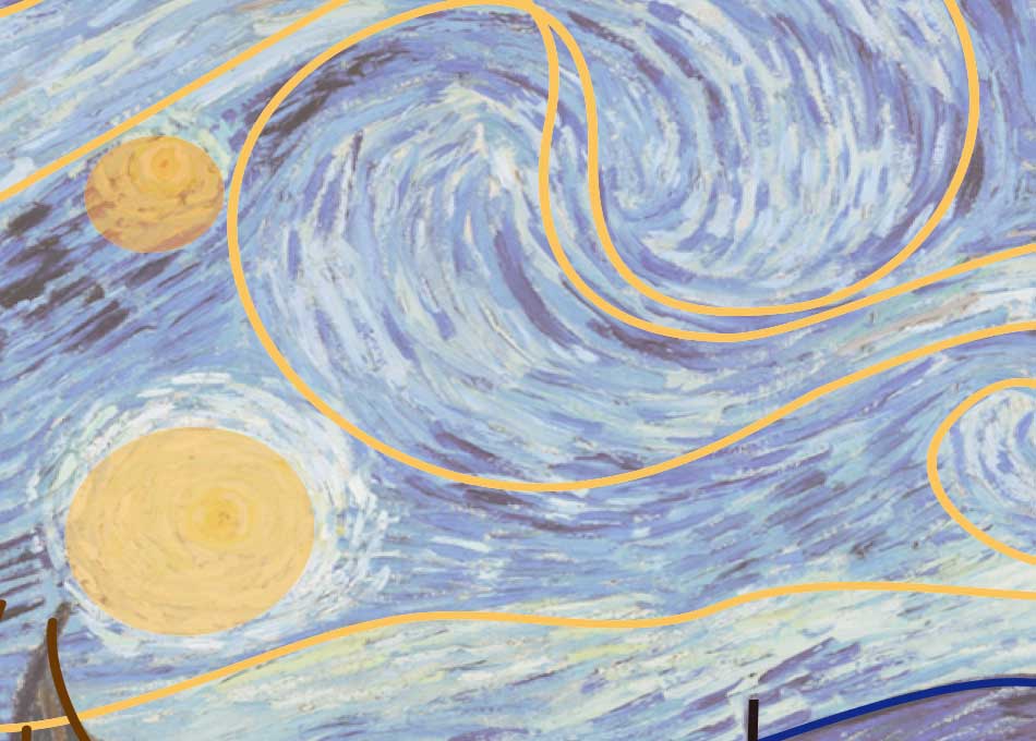 +beads MUSEUM Vincent Willem van Gogh/The starry night(ゴッホ/星月夜) +beads MUSEUM Vincent Willem van Gogh/The starry night(ゴッホ/星月夜)