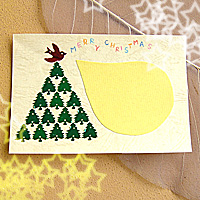 ビーズで作るクリスマスカード