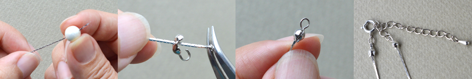 簡単ネックレスの作り方