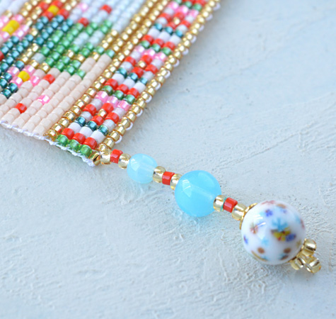 デリカビーズ織りで作るミニタペストリー(開運干支午) デリカビーズ織りで作るミニタペストリー(開運干支午)